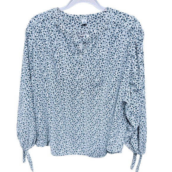 Old Navy Tops - Old Navy Corduroy Knit Floral Vines Popover Top Shirt Women’s Plus Size …